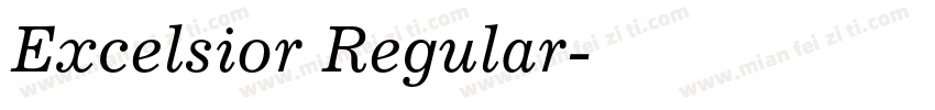 Excelsior Regular字体转换